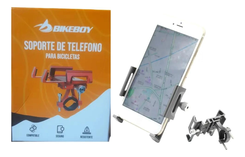 SOPORTE UNIVERSAL ANTIDESLIZANTE PARA TELE FONO EN BICICIC - 3