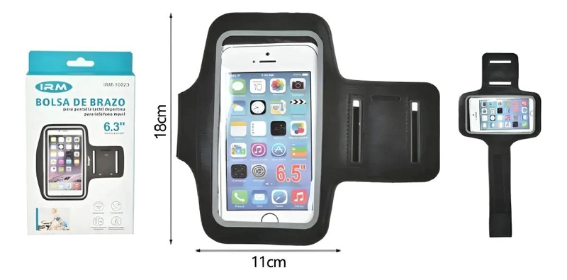 BRAZALETE DEPORTIVO UNIVERSAL PARA CELULAR 18X11CM - 2