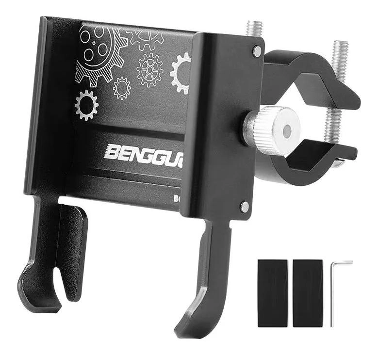 SOPORTE PARA CELULAR DE MOTO Y BICICLETA 360° ALUMINIO - 2
