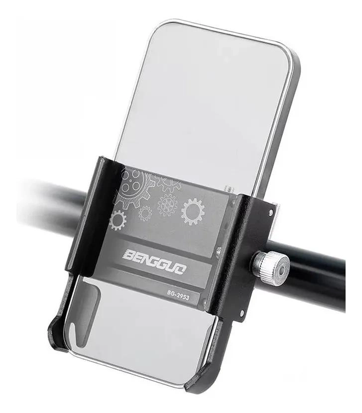 SOPORTE PARA CELULAR DE MOTO Y BICICLETA 360° ALUMINIO - 3