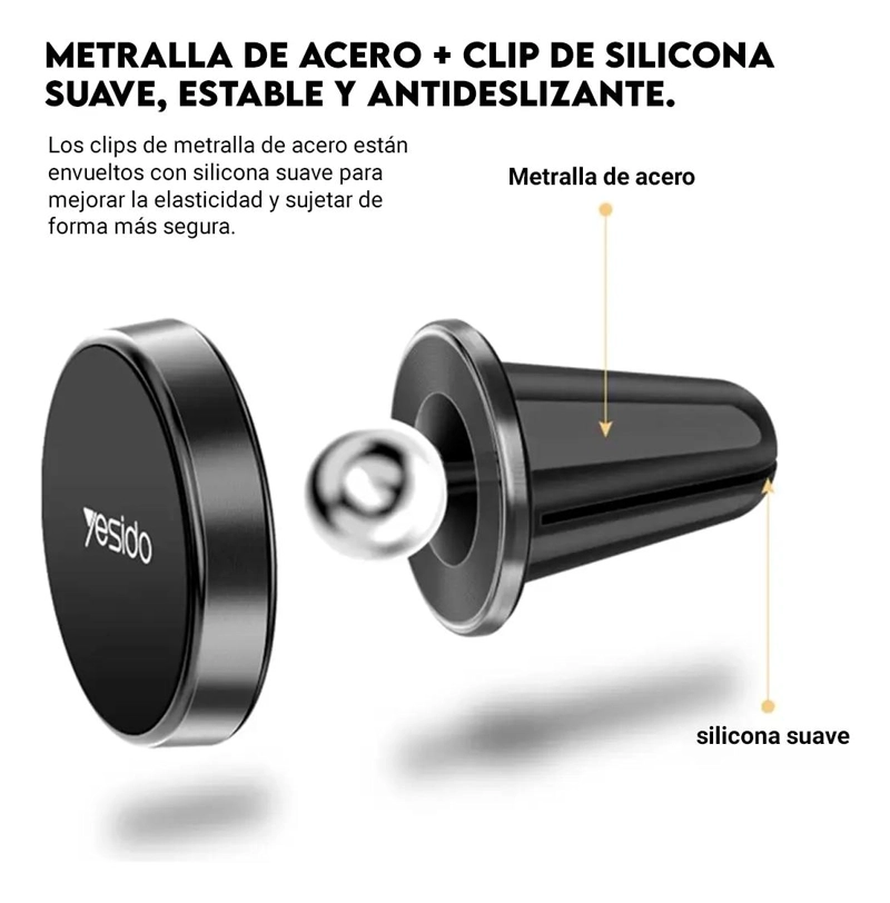 SOPORTE MAGNE TICO PARA CELULAR CON ROTACION 360° - 2