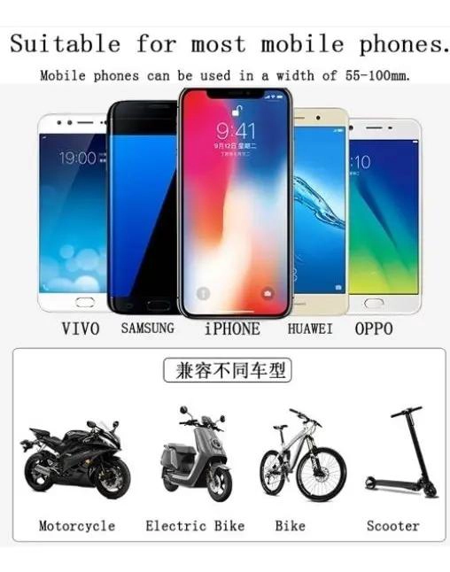 SOPORTE METALICO PARA SMARTPHONE EN BICICLETA Y MOTO - 2