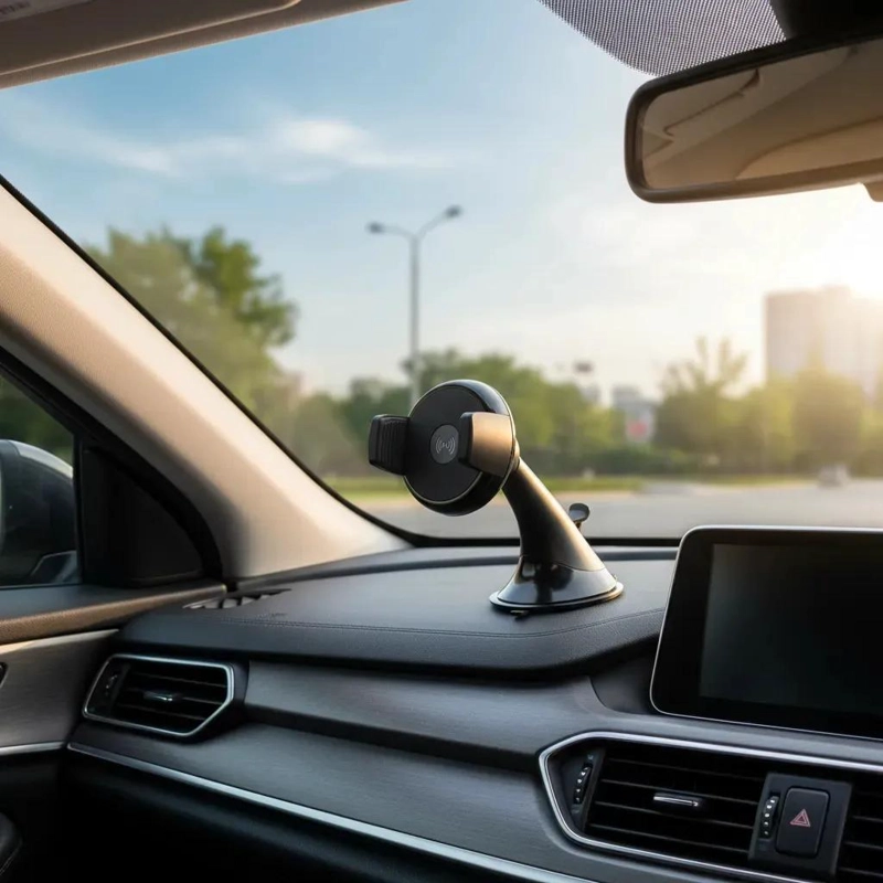 SOPORTE PARA AUTO CON CARGA INALAMBRICA PARA IPHONE 6.7 - 3