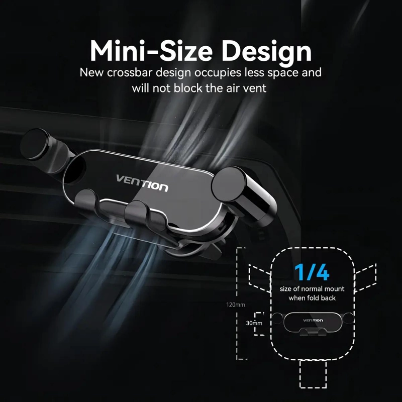 SOPORTE PARA SMARTPHONE DE COCHE EN GRIS - 3