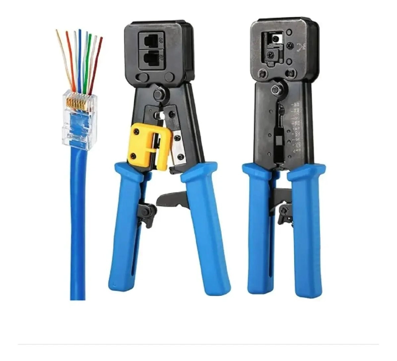 CRIMPEADORA PARA CONECTORES RJ45 CAT6 CON 50 CONECTORES - 5