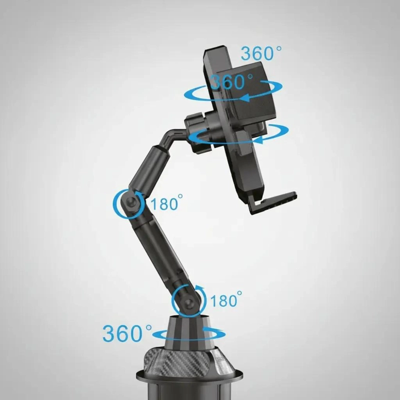 SOPORTE PARA CELULAR EN POSAVASOS DE AUTOMOVIL NEGRO - 4