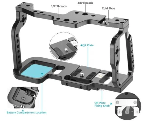 JAULA PARA CAMARA YELANGU C9 COMPATIBLE BLACKMAGIC - 3