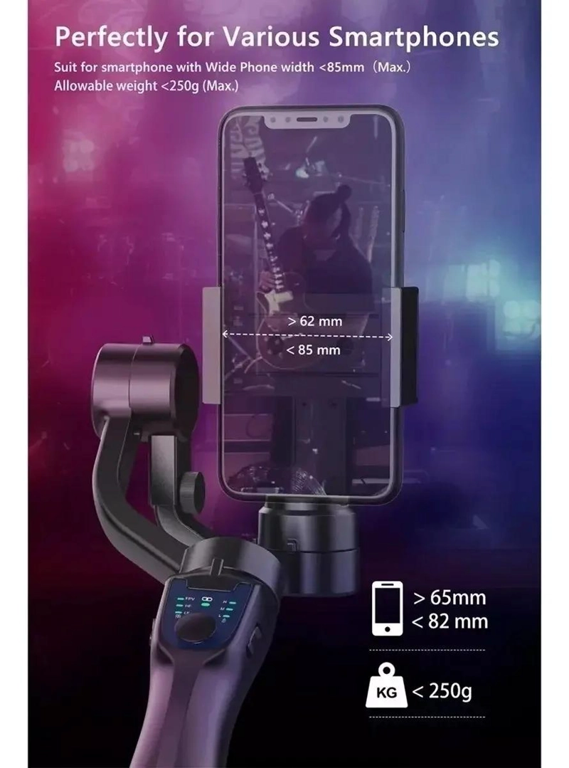 ESTABILIZADOR GIMBAL PARA CELULAR Y CAMARA - 3