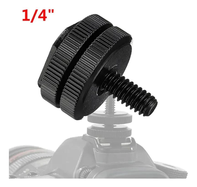 ADAPTADOR DE ZAPATA A 1/4 PARA CAMARAS - 4