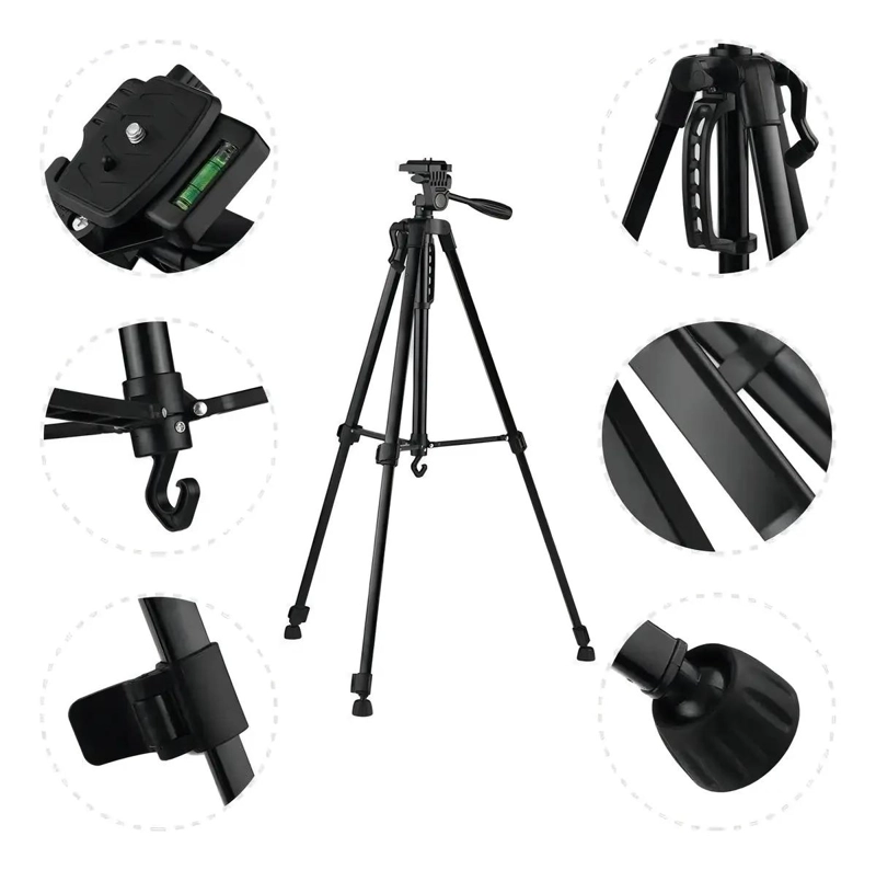 TRIPODE PROFESIONAL PARA CAMARA CON NIVEL Y MANIVELA - 3