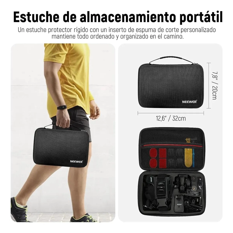 KIT DE 50 ACCESORIOS PARA CAMARAS DE ACCION - 2