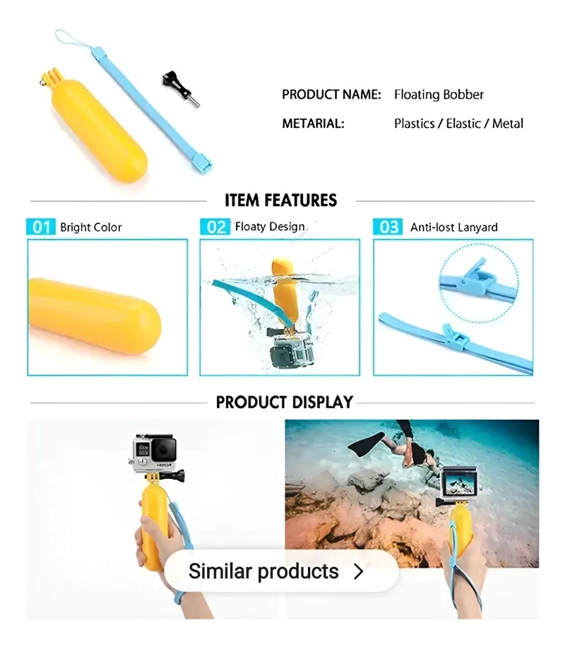 SET DE 40 ACCESORIOS PARA CAMARA DEPORTIVA - 2