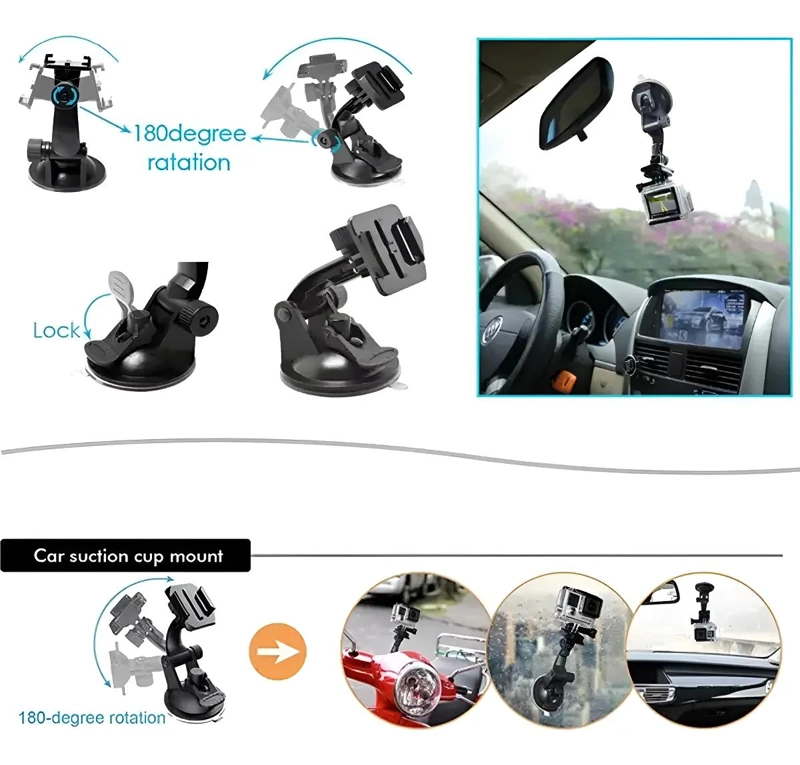 SET DE 40 ACCESORIOS PARA CAMARA DEPORTIVA - 3