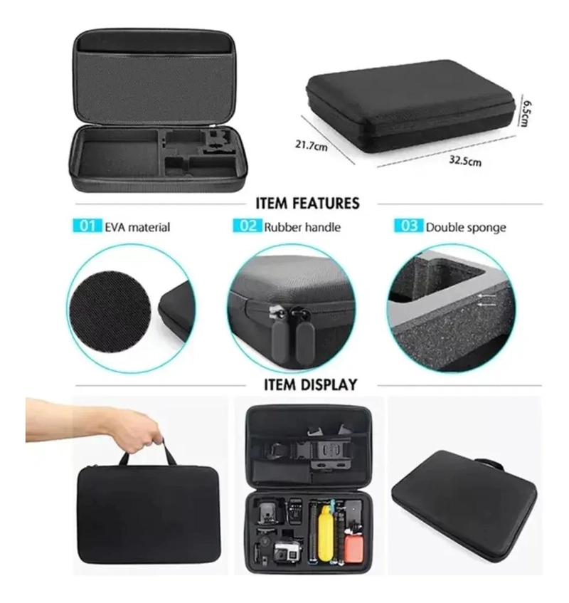 SET DE 40 ACCESORIOS PARA CAMARA DEPORTIVA - 4