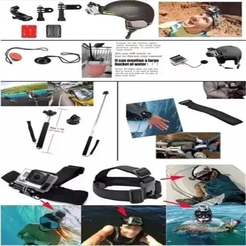 KIT DE 50 ACCESORIOS PARA CAMARA DE ACCION - 2
