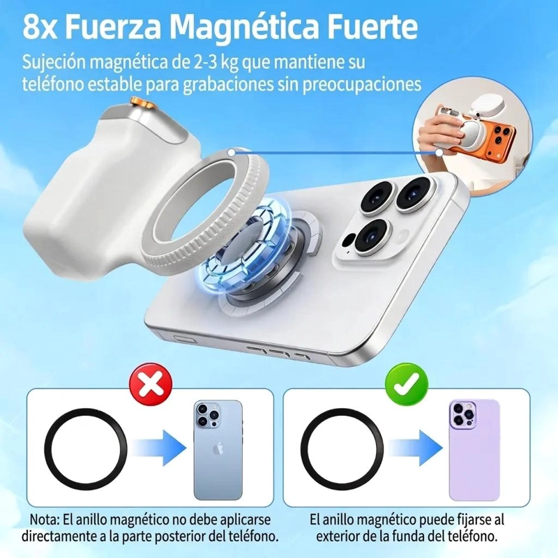 KIT EMPUÑADURA MAGNE TICA CON SOPORTE PARA CONTROL REMOTO - 3