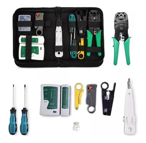 KIT DE HERRAMIENTAS PARA REPARACION DE REDES CON CRIMPEAD - 1