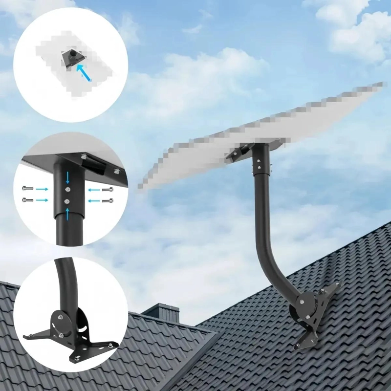 SOPORTE PARA MASTIL DE ANTENA STARLINK V4 CON KIT DE 7 - 5