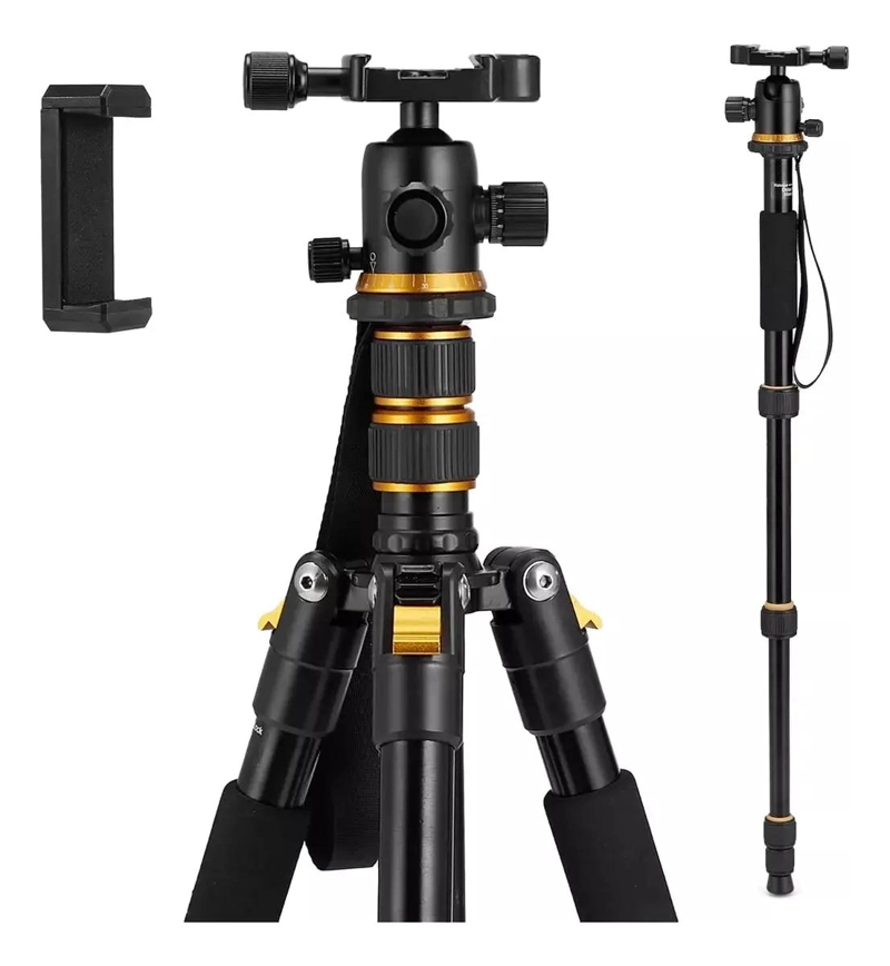 TRIPODE PROFESIONAL PARA CAMARA Y CELULAR CON CABEZAL 666 - 2