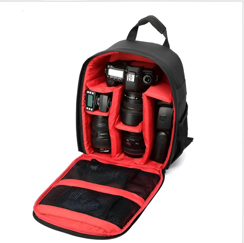 BOLSO MOCHILA PARA CAMARA FOTOGRAFICA PROFESIONAL NEGRO - 1