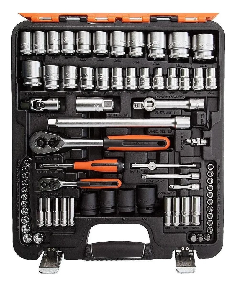 SET DE HERRAMIENTAS CON LLAVES DE TUBO Y CAJA 94 PIEZAS - 3