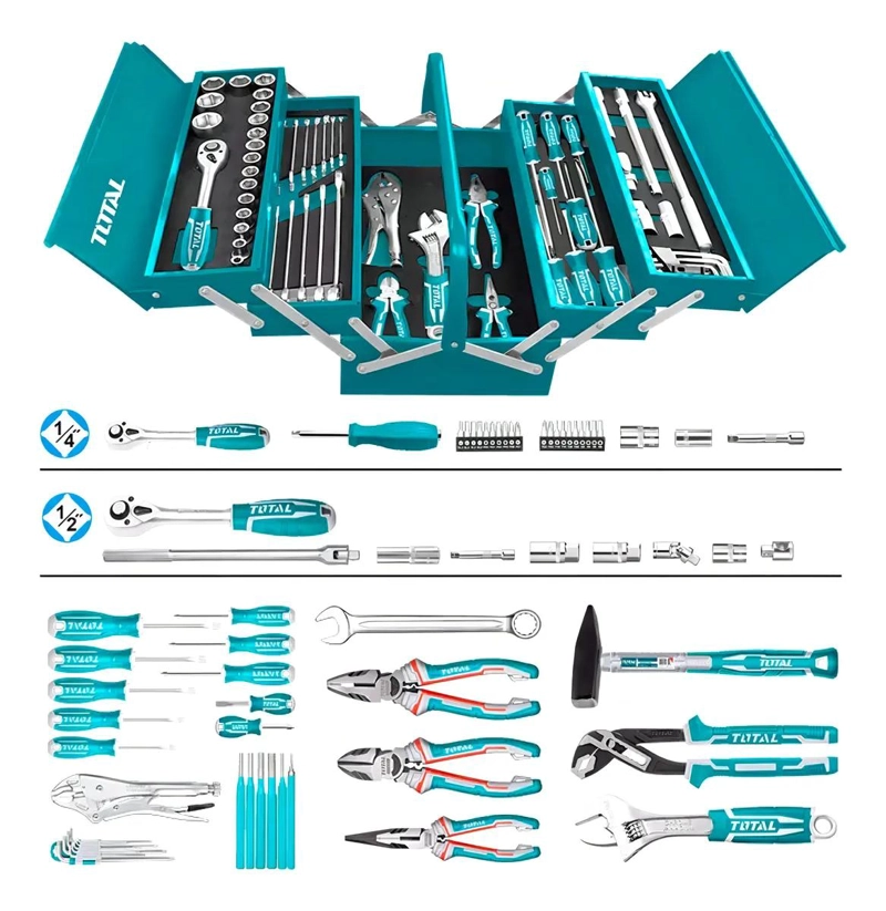 SET DE HERRAMIENTAS MANUALES 108 PIEZAS COMPLETO - 4