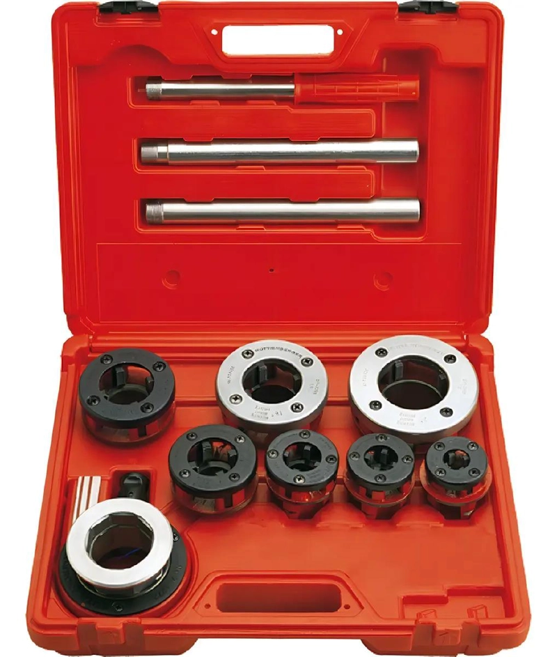 JUEGO DE TERRAJAS M16 A M32 MM CON CABEZALES INTERCAMBIAB - 1