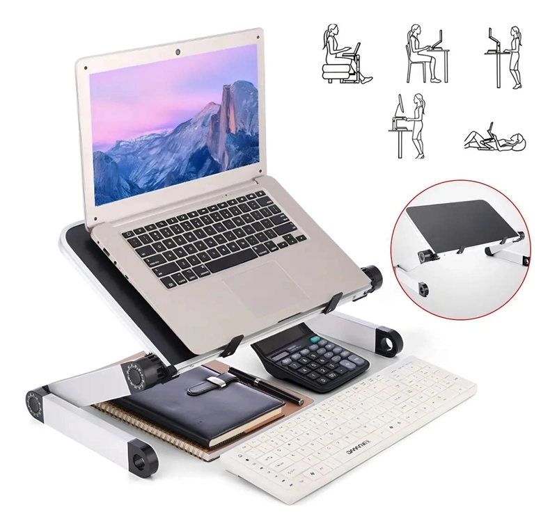 MESA PLEGABLE AJUSTABLE PARA NOTEBOOK CON SUPERFICIE ANT滑 - 4