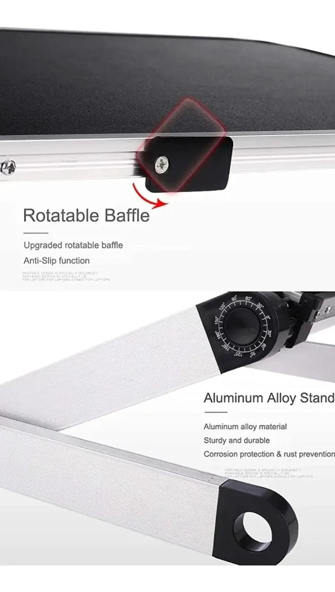 MESA PLEGABLE AJUSTABLE PARA NOTEBOOK CON SUPERFICIE ANT滑 - 5