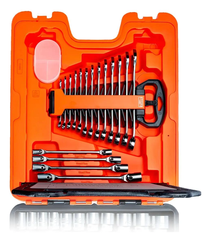 CAJA DE DADOS Y LLAVES 1/4 Y 1/2 PLATEADO - 2