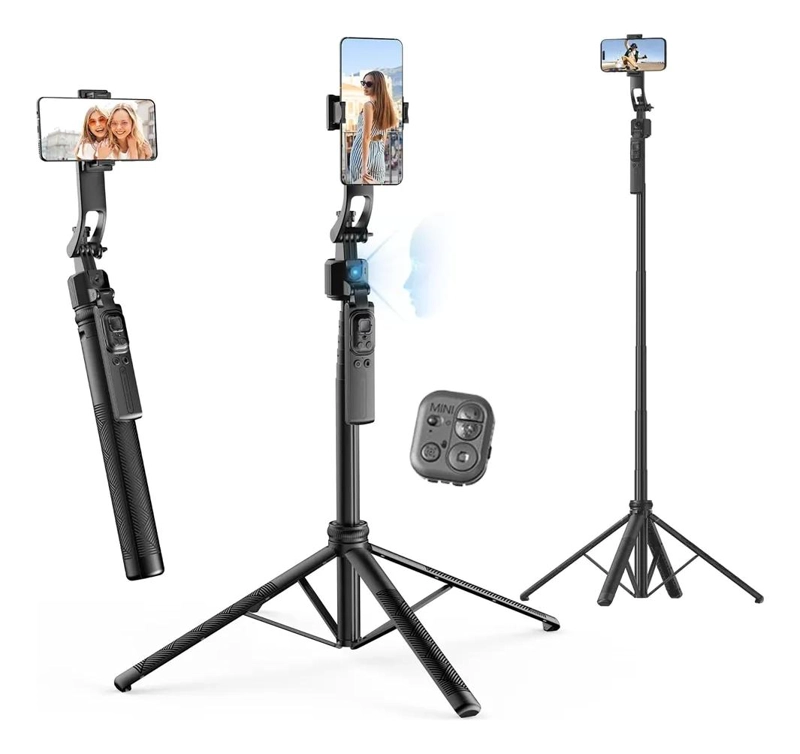 GENÉRICO TRIPODE AUTOMATICO SEGUIMIENTO FACIAL 360° ALUMINIO