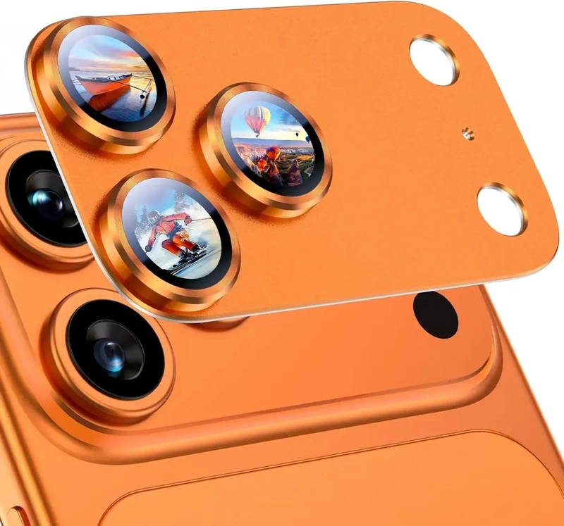 GENÉRICO PROTECTOR DE CAMARA PARA IPHONE 17 PRO MAX CON VIDRIO 9H