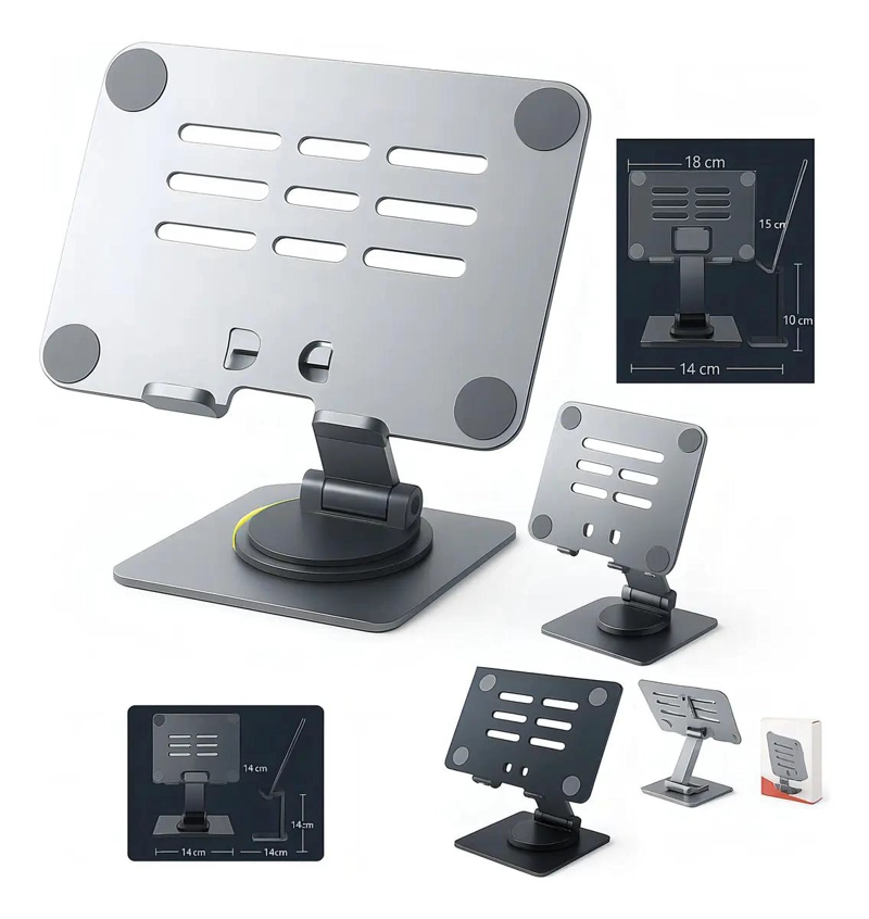 SOPORTE GIRATORIO METALICO 360° PARA SMARTPHONE Y TABLET - 2