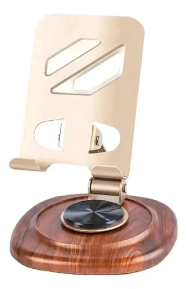 GENÉRICO BASE DE TELE FONO DE MADERA CON SOPORTE GIRATORIO