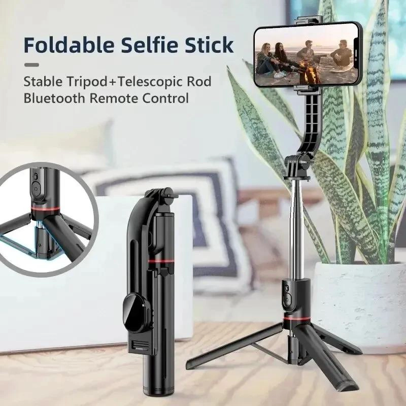 KIT MONOPOD BLUETOOTH CON TRIPODE PARA SELFIES Y TIKTOK - 3