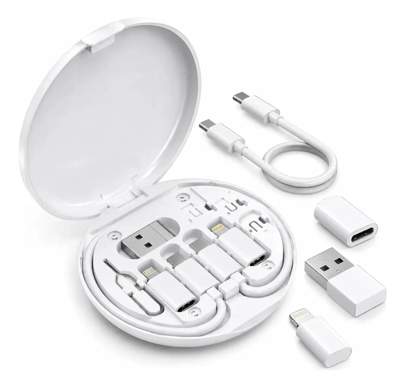 GENÉRICO KIT ADAPTADOR UNIVERSAL USB-C, LIGHTNING Y MICRO USB 60W