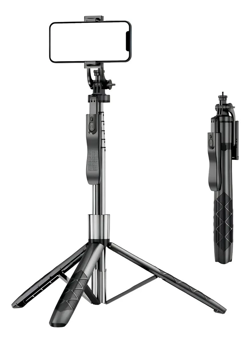 GENÉRICO PALO PARA SELFIES Y21 CON TRIPODE Y BLUETOOTH 170CM NEGRO