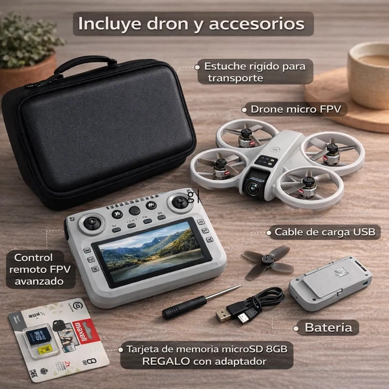 DRONE CON CAMARA Y PANTALLA LCD INTEGRADA - 5