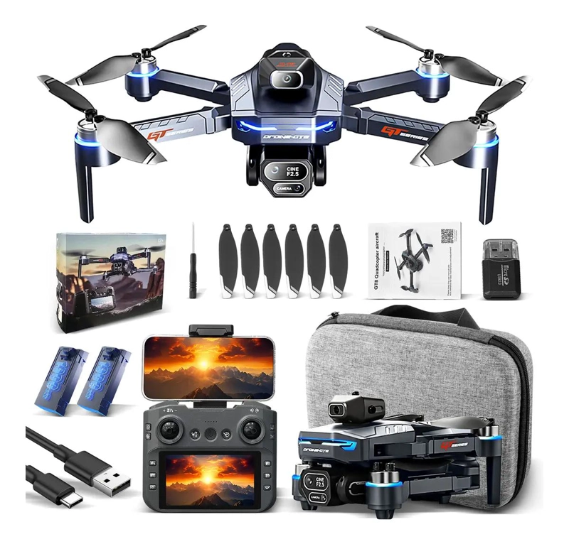 DRONE PROFESIONAL PLEGABLE CON DOBLE CAMARA Y 2.4 GHZ - 2
