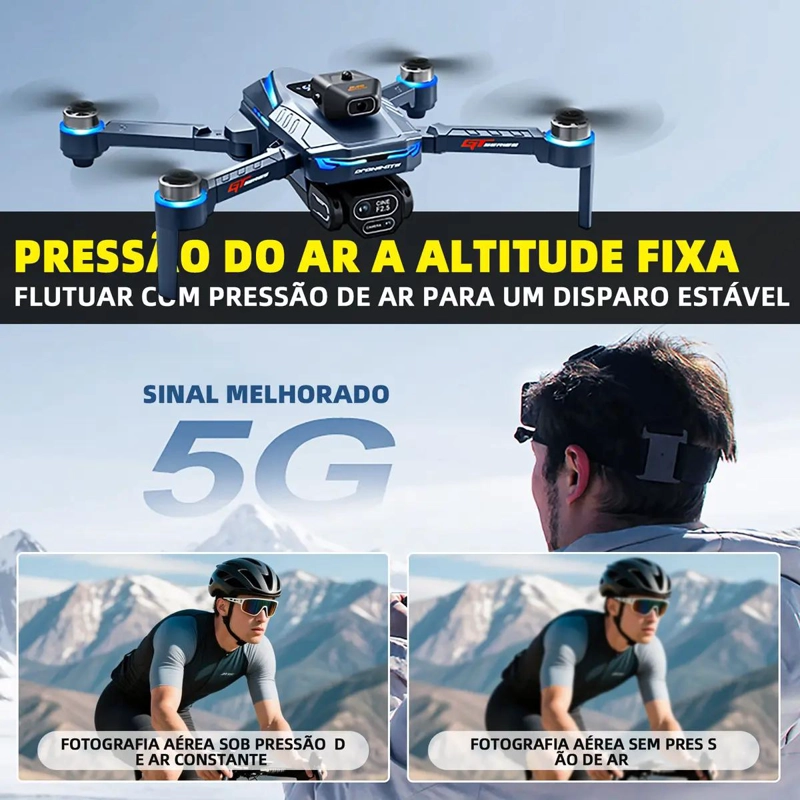 DRONE PROFESIONAL PLEGABLE CON DOBLE CAMARA Y 2.4 GHZ - 5