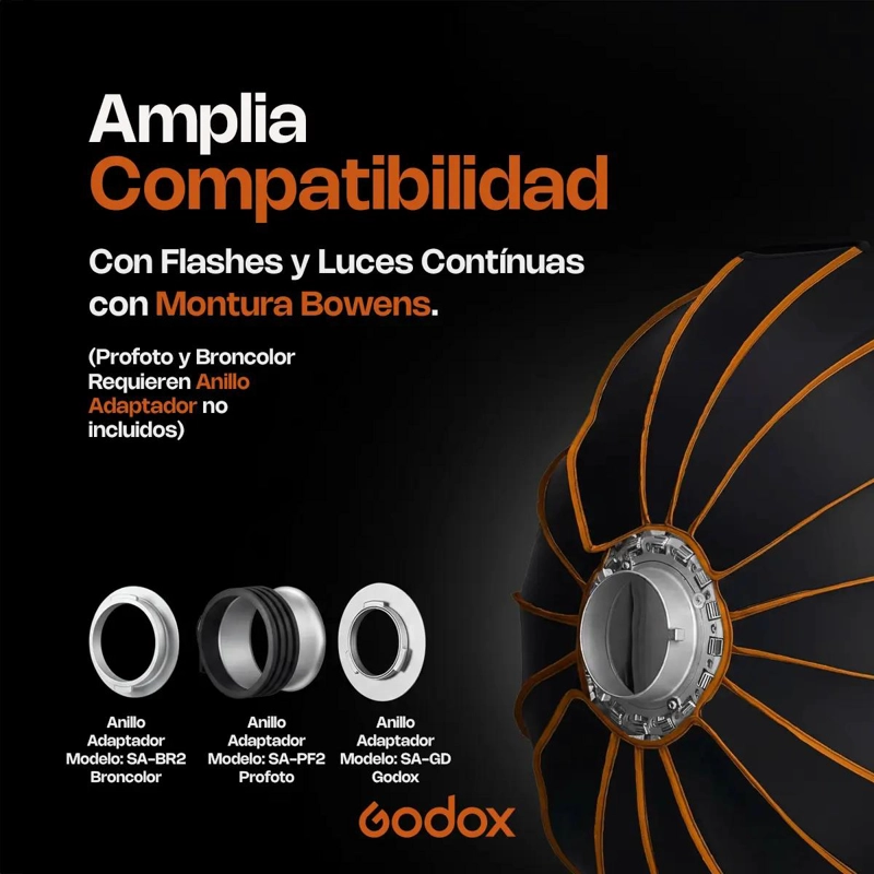 SOFTBOX OCTAGONAL 70CM CON LIBERACION RAPIDA - 5