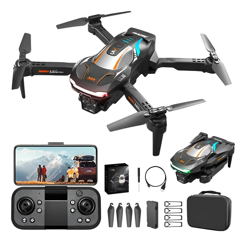 DRON PROFESIONAL CON DOBLE CAMARA FPV PARA FOTOS Y VIDEO - 1