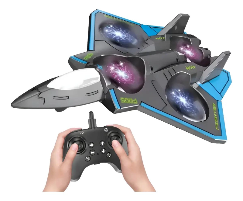 DRON AVION DE COMBATE CON CONTROL REMOTO ANTIGOLPES - 1