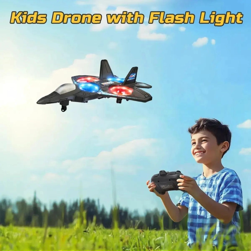 DRON AVION DE COMBATE CON CONTROL REMOTO ANTIGOLPES - 2