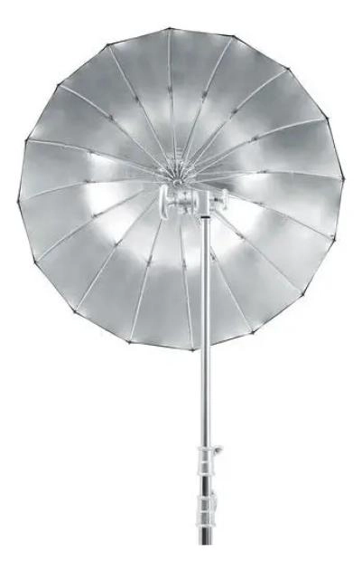 SOMBRILLA PARABOLICA PLATA 165CM PARA FOTOGRAFIA - 3