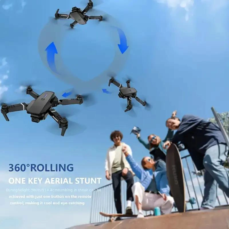DRON MINI PLEGABLE CON CAMARA 4K HD Y CONTROL REMOTO - 4