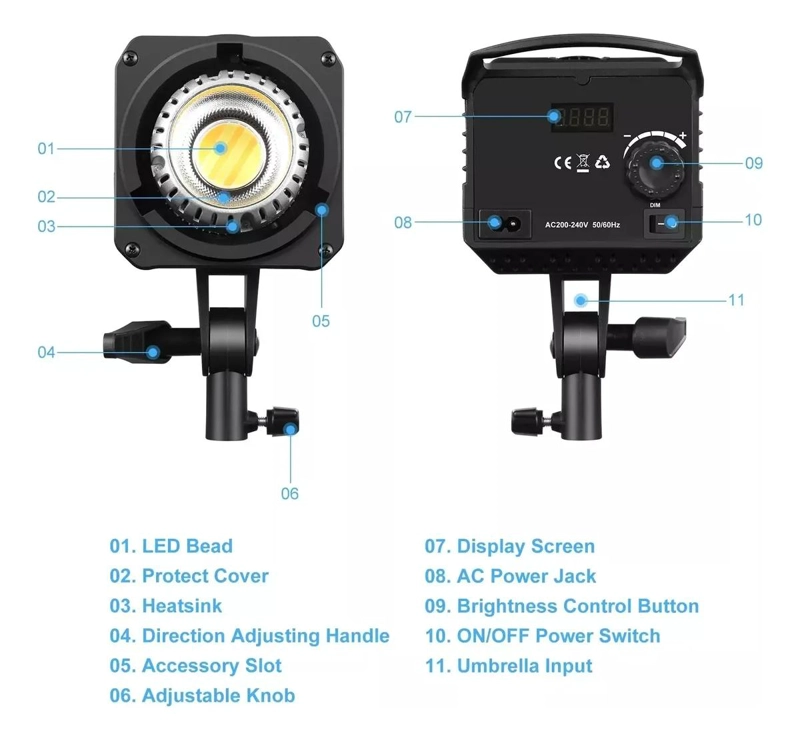 FOCO LED 150W PARA FOTOGRAFIA Y VIDEO - 4