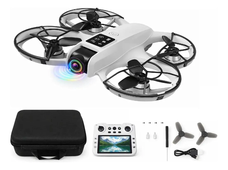 DRONE BRUSHLESS CON CAMARA Y PANTALLA 360° - 1