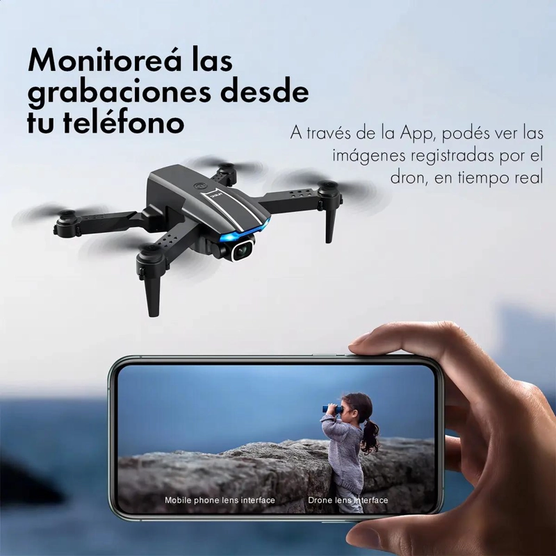 MINI DRONE PLEGABLE CON CAMARA FULL HD Y 6 EJES - 2