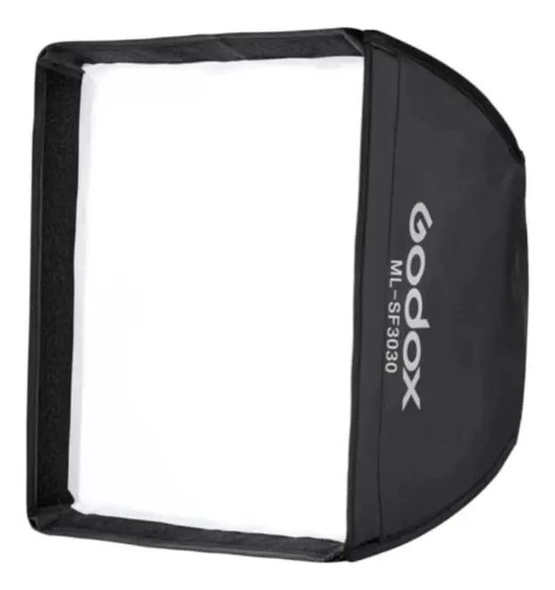 SOFTBOX PARA ILUMINACION CON GRILLA 30X30 CM - 1